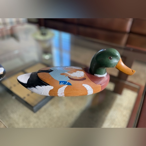 2/$50 Wood Duck Decoy Duck Dynasty Hunting Decor Cabin Fishing Outdoors Camo - Picture 6 of 14